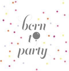 born to party logo