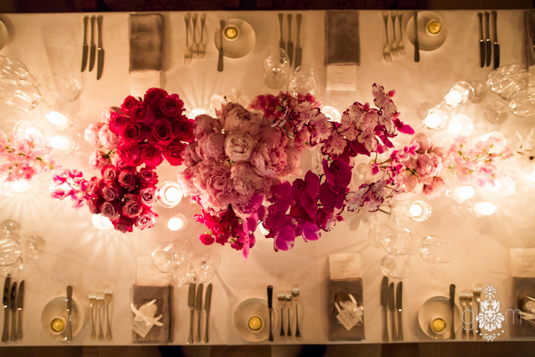 ombre wedding table setting penny lane studio